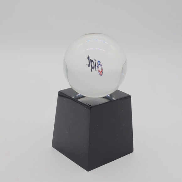 Clear Acrylic Globe Award Michael Scott IQT with Base - Picture 4 of 5